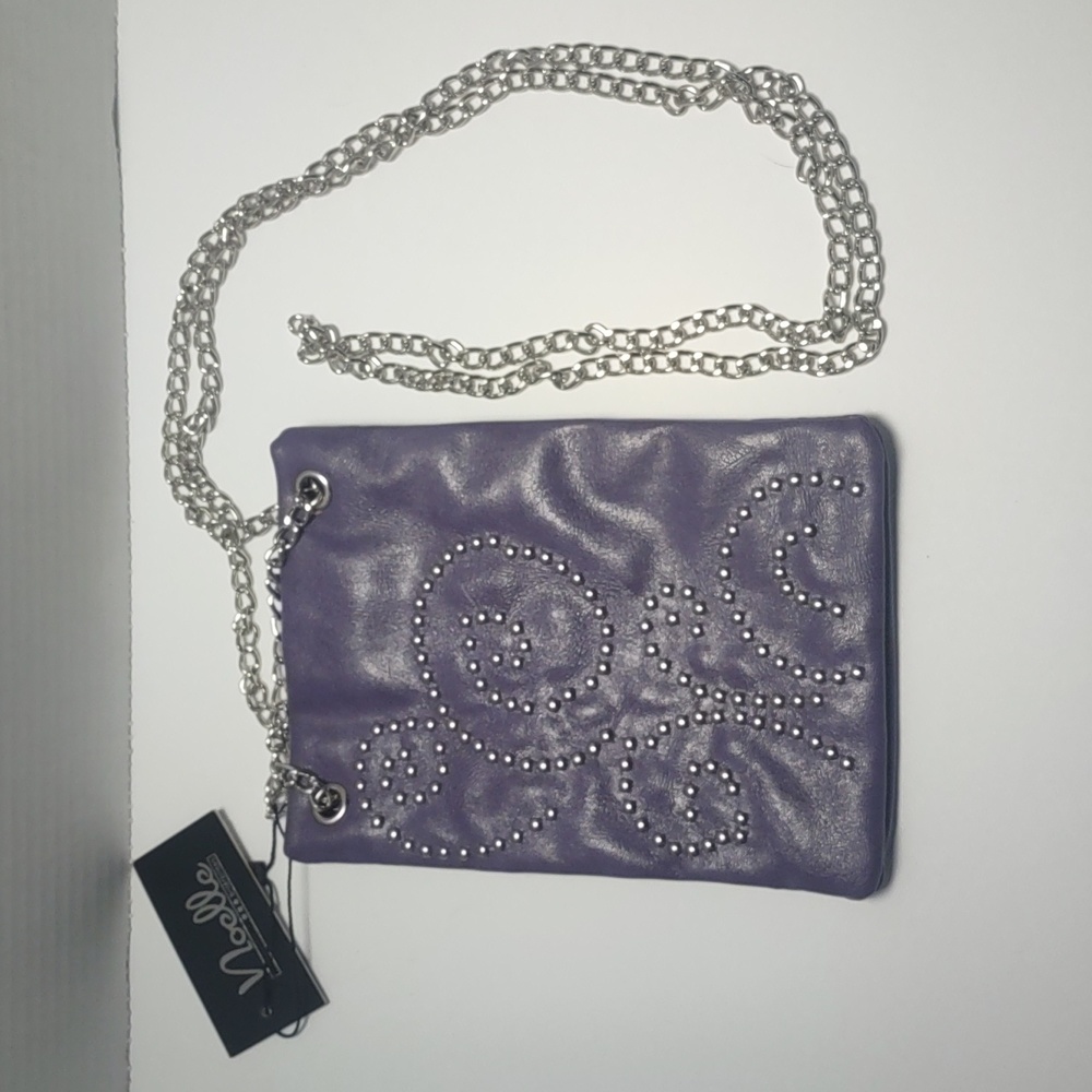 Noelle Purple Studded Hand Bag Purse